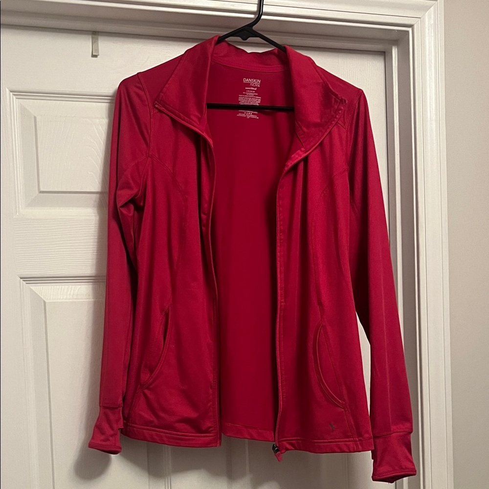 Danskin Now Women's Vibrant Fushia Full-Zip Activewear Jacket
